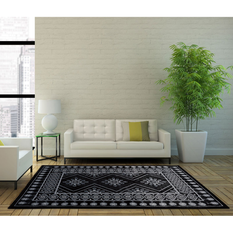 Tapis noir Sud-Ouest, Rectangle 7 pi 10 po x 10 pi 5 po