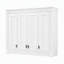 Meuble de rangement mural moderne pour salle de bain avec sculptures raffinées et 1 tablette réglable