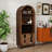 71" Tall Arched Display Bar Cabinet-1283989602