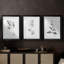 Botanical Imprint I - Impression personnalisée de qualité supérieure avec cadre mat - 3 pièces-1486974013