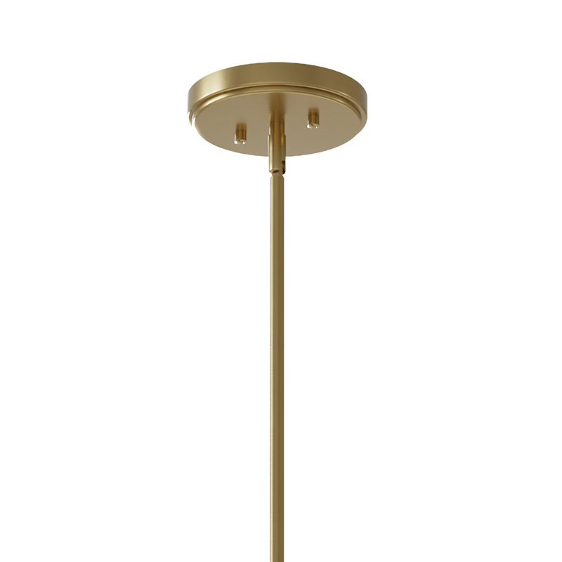 Lustre Kimrose 12Lt, Laiton naturel brossé