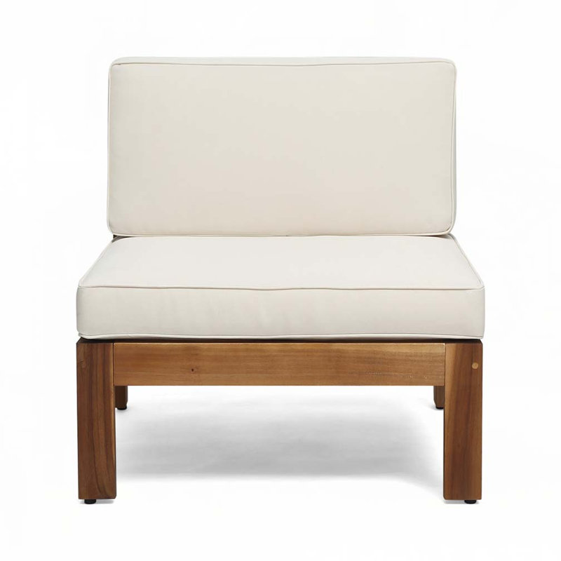 Ensemble de canapé d'extérieur en bois avec table basse