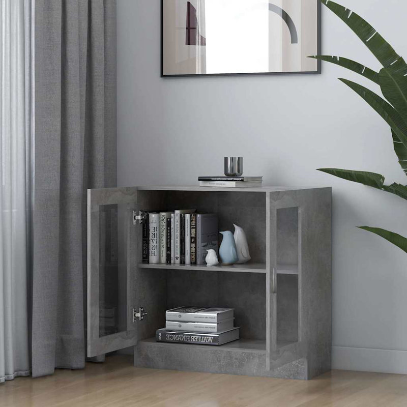 Avriel 2 -Door 1 -Shelf, Concrete Grey