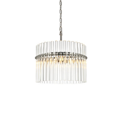 Lustre Paulina en nickel poli de 16 po