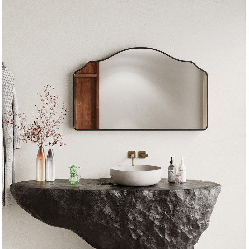  Miroir asymétrique Miroir mural irrégulier Miroirs rectangulaires uniques pour salle de bain, vestibule, salon, chambre à coucher