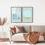 Mediterranean window set High-Gloss Frameless Acrylic Glass Wall Art Nautical & Beach Print by Oliver Gal, Ready to Hang, 10 x 15-19515099-249454376