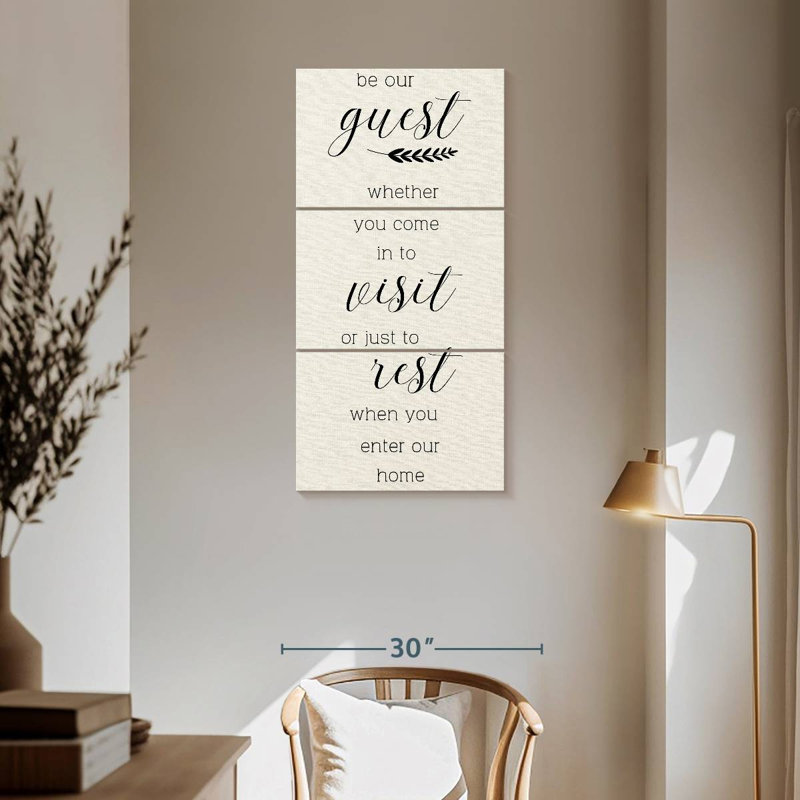 Be Our Guest Wall Sign, 62" H x 30" W