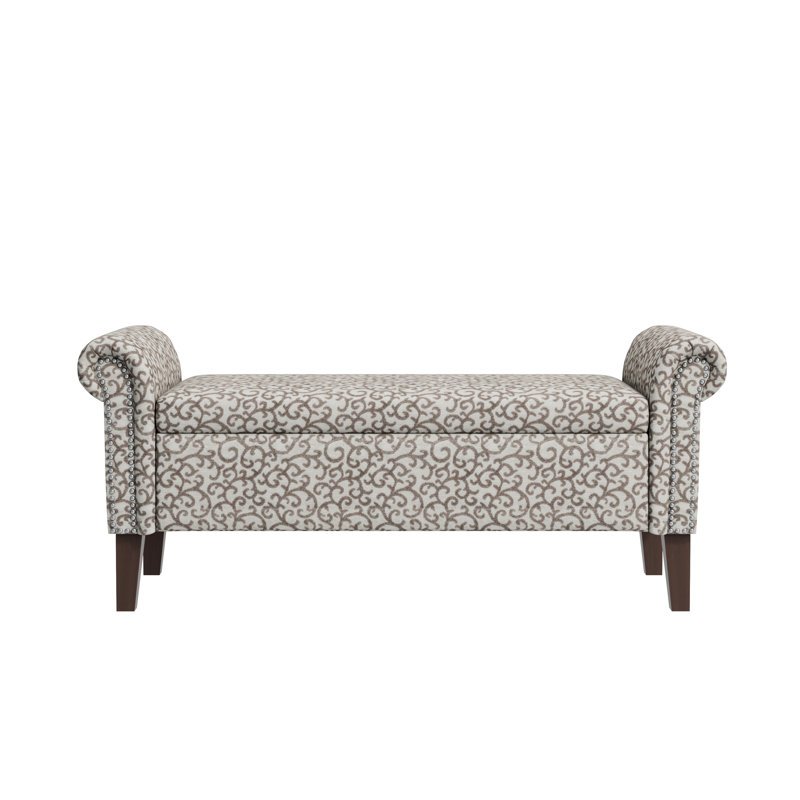 Rangement avec support ferme - tissu, rangement spacieux, housse de style à accoudoirs roulés,