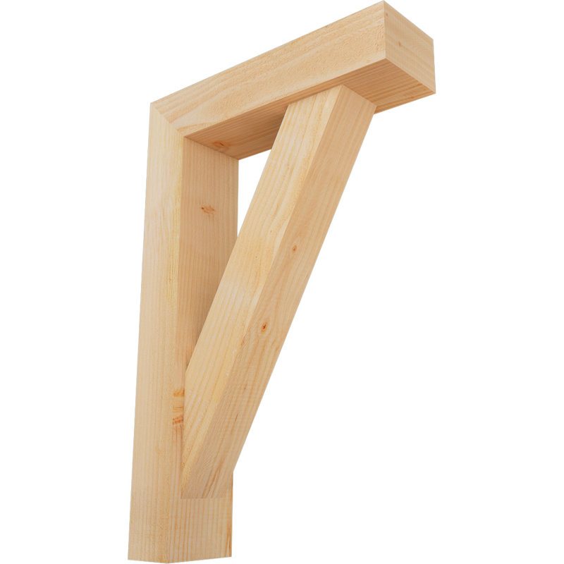 Support de bloc traditionnel avec entretoise décalée, 34 x 22, Sapin Douglas de l 6 po (scié brut)