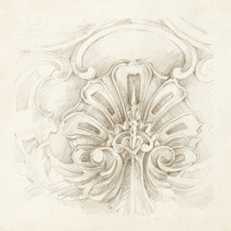 Architectural Accent II by Ethan Harper - Wrapped Canvas Print, 122cm H x 122cm W