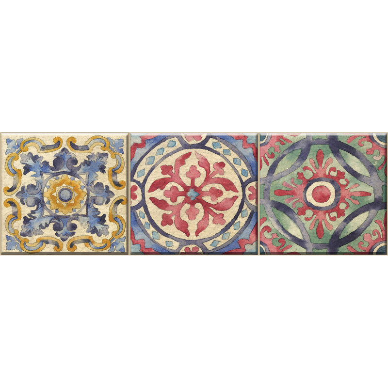Abstract Non-Wall Damaging Tile Decals