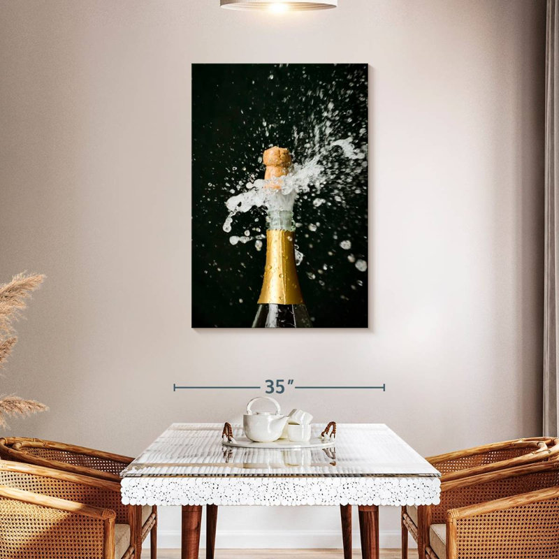 Yarlin Champagne Bottle, 45" H x 30" W