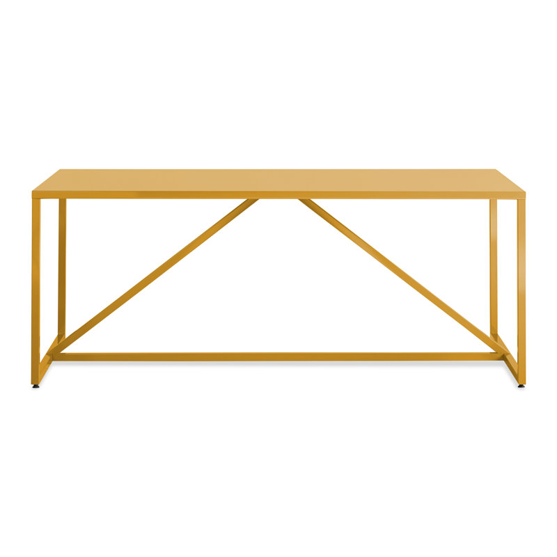 Strut Dining Table, 28" W x 56" L, Standard (29" Height), Celery