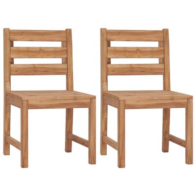 Patio Chairs Solid Teak Wood -  Loon Peak®, 7C91B15D1AD440A883899B9FFC337786