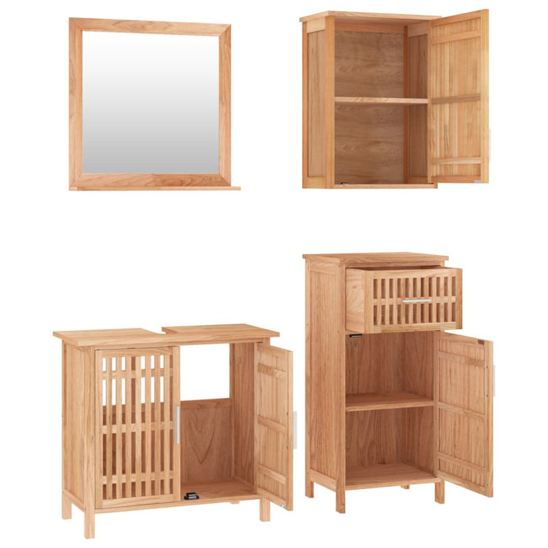 Nazeeha Freestanding Bathroom Storage Furniture Set