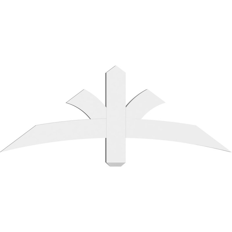 Davenport Architectural Grade Gable Bracket, 18" H x 48" W (Pitch: 9/12), 4" D x 6" F, Signature Urethane