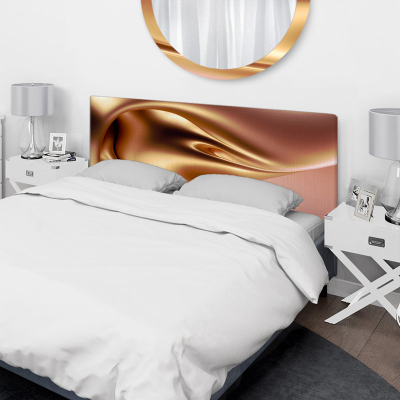 Schantz - Abstract Liquid Ink Upholstery Panel Headboard, Très grand