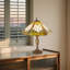 Lampe de table géométrique en verre coloré