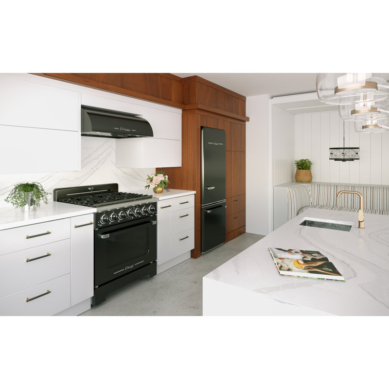 Hotte sous un meuble convertible 36 pouces 700 CFM, Noir