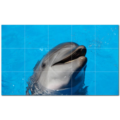 Murale décorative en céramique 4,25 po x 4,25 po