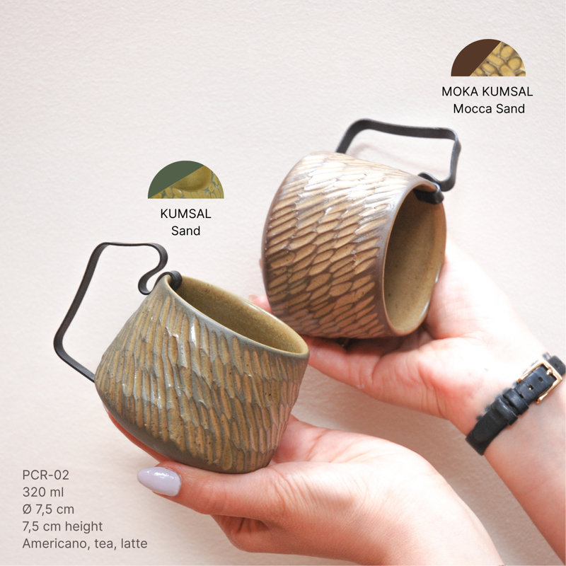 Ceramic Coffee Cup, Gold