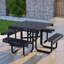 Steel Patio Dining Set Table,