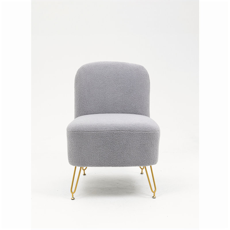 Chaise d'appoint 21,5 po Rosalba, Velours gris