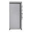 Armoire-penderie portative de 27 pouces de large avec couvercle et poches latérales, gris