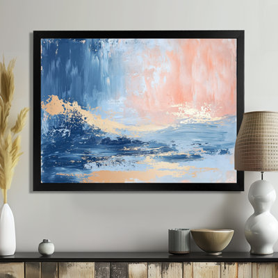 «Parallel Beach of Abstract Coastal Landscape III», art mural abstrait minimaliste