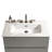 Integrated White Ceramic Basin With Three Predrilled Faucet Holes, Faucet And Drain Assembly NOT Included-118611241