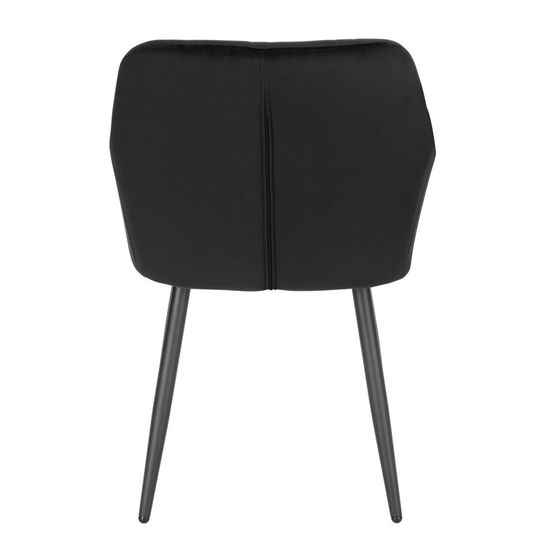 Alvion Upholstered Dining Chair, Black