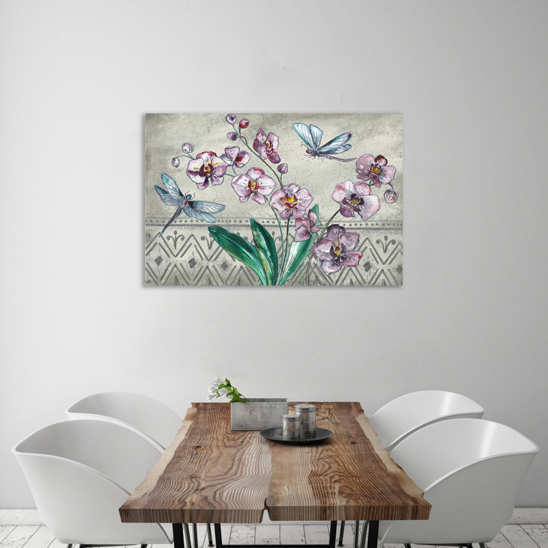 " Boho Orchid " Acrylic Print, 24" H x 36" W x 1.5" D