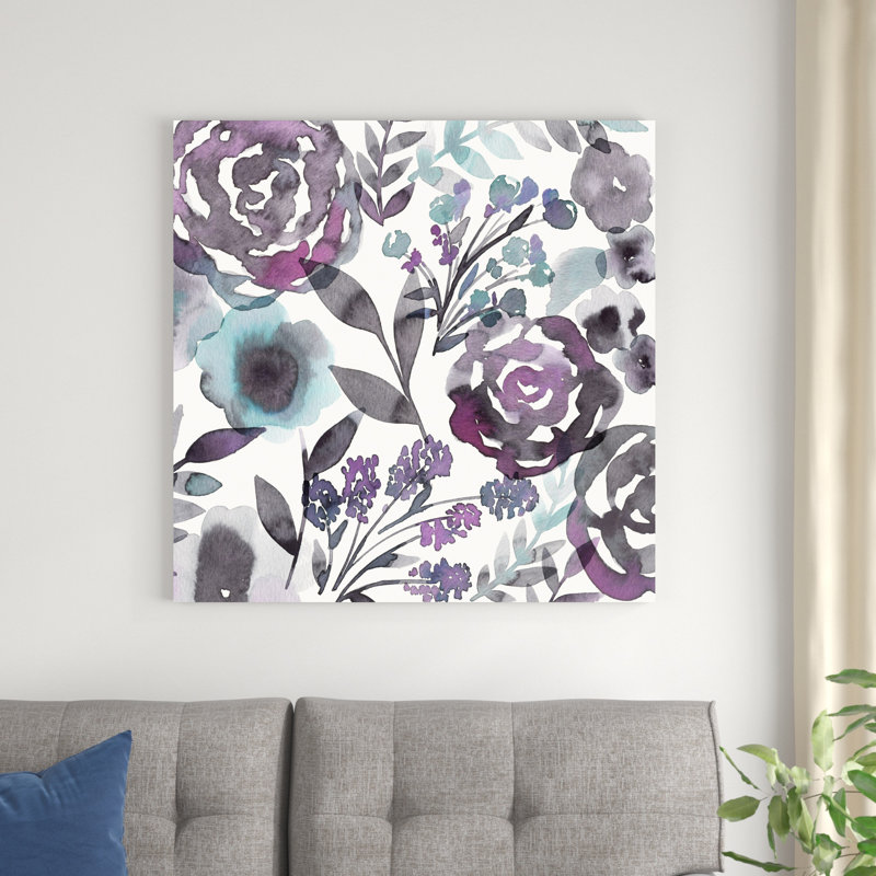 Jardin de prunes en fleurs II, H 36 po x l 36 po x P 1,25 po