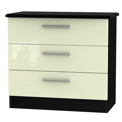 Fully Assembled Yvette 3 Drawer Chest
