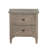 2-Drawer Nightstand With Round Bronze Pull Knobs