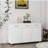 Three Doors Side Table-White