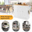 127 cm W Kitchen Island with