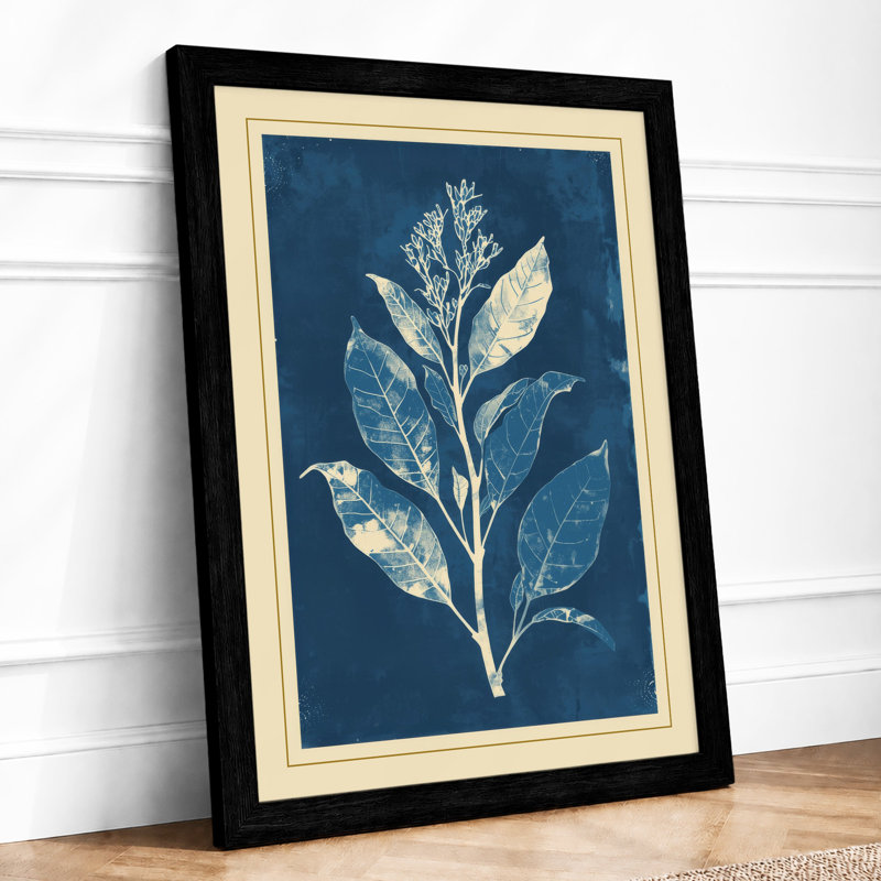 Gilded Botanica Botanical - Framed Print, A4 - 29.7 x 21.0 cm, Black
