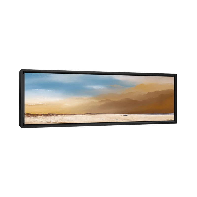 «Clouds IV», reproduction sur toile, H 12 po x l 36 po x P 1,5 po, Cadre noir