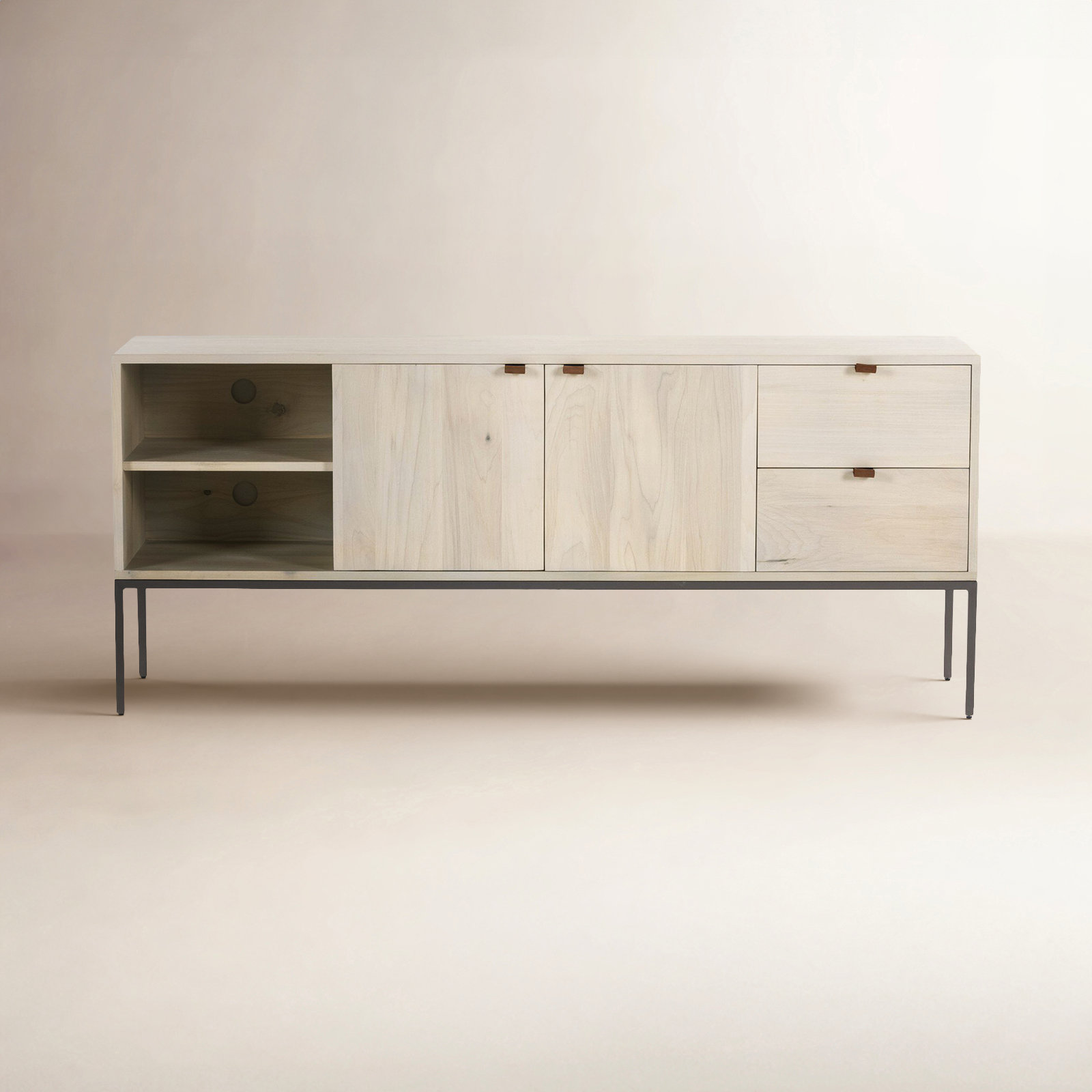 Loki 69'' Media Console, Dove Poplar