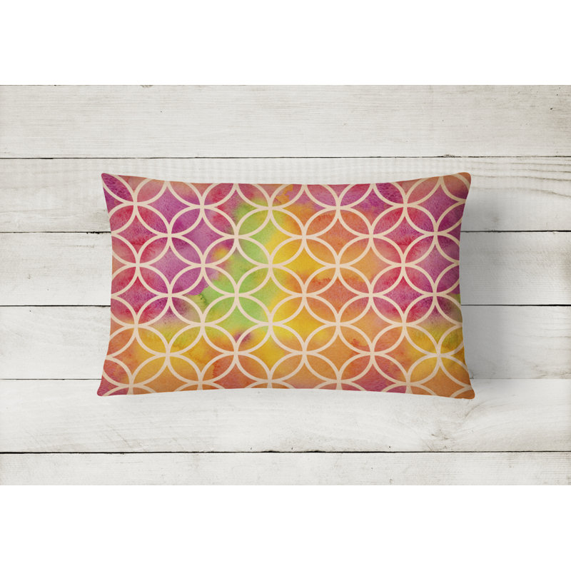  Coussin décoratif intérieur / extérieur Watercolor Rainbow
