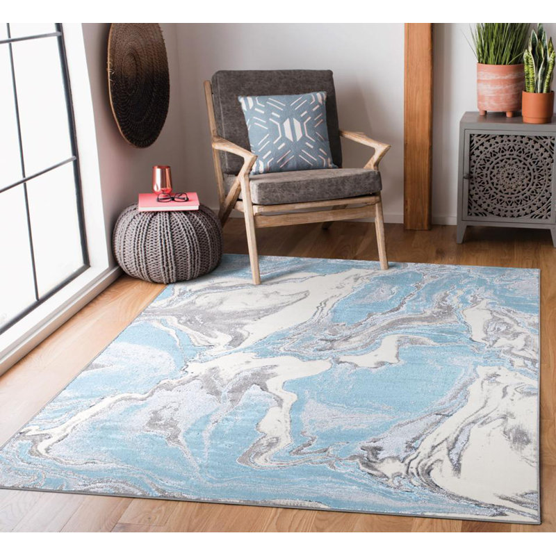 Stanelli Abstract Indoor / Outdoor Area Rug, Rectangle 80 x 150cm