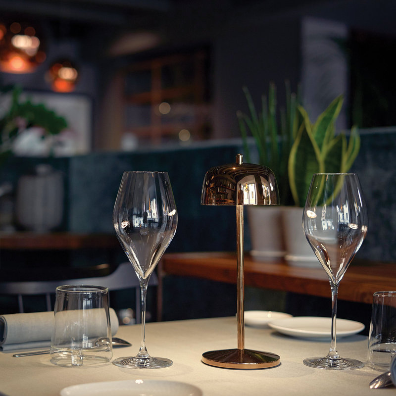 Theta Pro Table Lamp, Polished Rose Gold