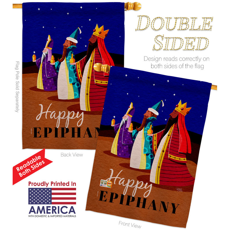 Double Sided 40'' H x 28'' W Polyester House Flag