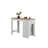 Alonzo 47" And Small Space Counter Height Dining Table With Cabinet And Drawer Storage