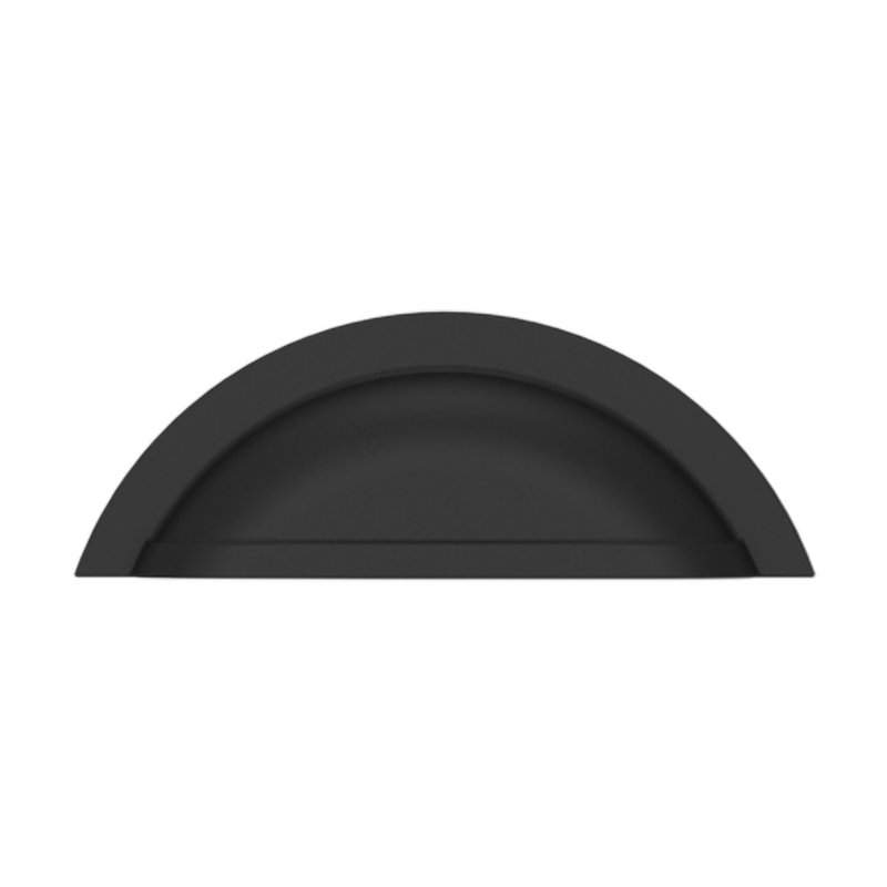4424 Cup Pull, Satin Black