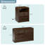 Ensemble de chambre à coucher cannelée 3 pièces Kizzy, commode à 8 tiroirs et 2 tables de chevet, armoire multi-usage pour commode de chambre à coucher, meuble télé et table de bout pour canapé,-130133725-136058246