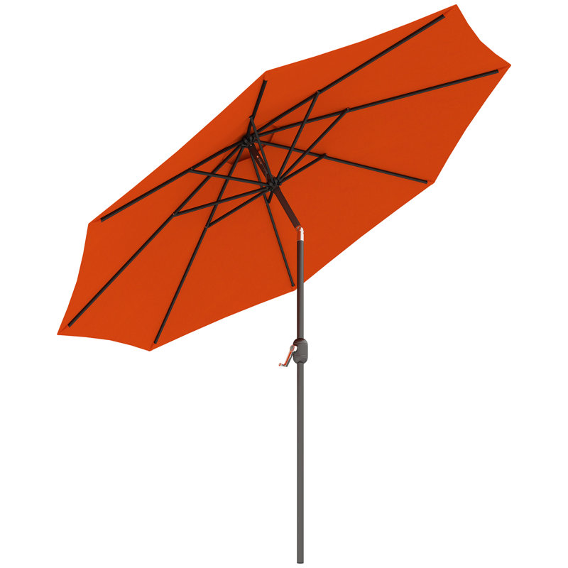 Tilt Market Parasol, 250cm H x 295cm W x 295cm D, Orange