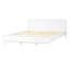 Lit en bois de pin massif, grand et stable, sans sommier, couleur blanche-1947101202-1947101201