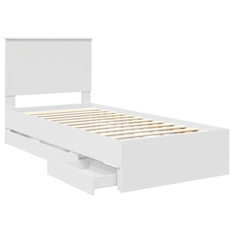 Bed, Single (3'), White